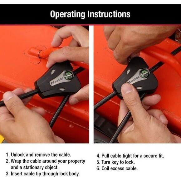 Python Cable Lock for Trail Camera Outdoor Equipment Locking Security Adjustable - Picture 4 of 6